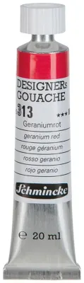 SCHMİNCKE HKS DESİGNERS' GOUACHE GUAJ BOYA 20 ML TÜP 313 GERANİUM RED 25313007