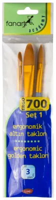 FANART FIRÇA SETİ ACADEMY ERGO 700 SERİSİ NO:1 3 LÜ F-7700E.S1