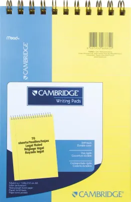 MEAD BLOKNOT CAMBRIDGE SPİRALLİ KARTON KAPAK A5 SARI 70 YP ÇİZGİLİ M-153852