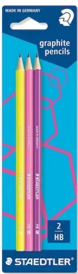 STAEDTLER KURŞUN KALEM HB 3 LÜ NEON BLS. 180F BK3-1