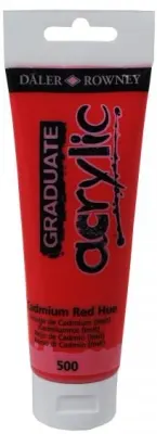 DALER ROWNEY AKRİLİK BOYA GRADUATE SERİSİ 120 ML CADMIU RED HUE 123120500