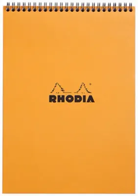 RHODIA BLOKNOT BASIC SPİRALLİ A4 80 GR 80 YP KARELİ TURUNCU RA18500