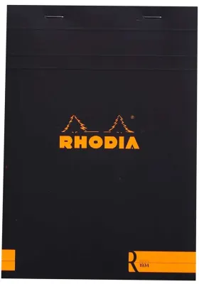 RHODIA BLOKNOT BASIC SOFT TOUCH IVORY KAĞIT A5 90 GR 70 YP ÇİZGİLİ SİYAH RS162012