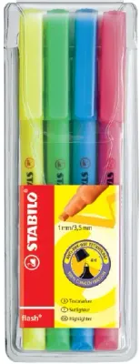 STABILO FOSFORLU KALEM FLASH SET 4 LÜ (S/Y/M/P) 555/4