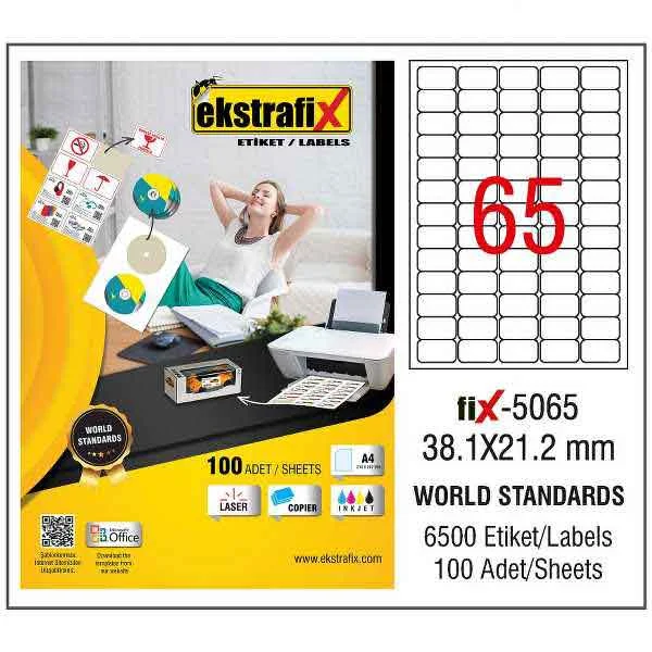 EKSTRAFİX LASER ETİKET 38.1x21.2 MM FİX-5065