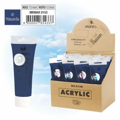 MARIES AKRİLİK BOYA 75 ML 815-451 PHTHALOCYAINE BLUE