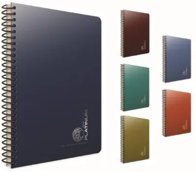 GIPTA DEFTER PLATINUM 17X24 SPİRALLİ PP KAPAK 100 YP. ÇİZGİLİ 5692