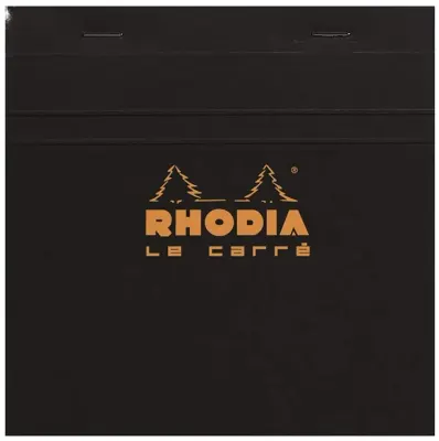 RHODIA BLOKNOT BASIC DİKİŞLİ 14.8x14.8 80 GR 80 YP KARELİ SİYAH RT148209