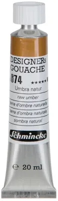 SCHMİNCKE HKS DESİGNERS' GOUACHE GUAJ BOYA 20 ML TÜP 674 RAW UMBER 25674007