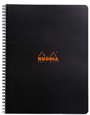 RHODIA DEFTER BASIC SPİRALLİ A4+ 80 GR 80 YP ÇİZGİLİ SİYAH RD193109