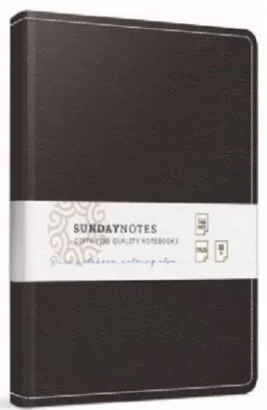 GIPTA DEFTER SUNDAY NOTES 19X26 İPLİK DİKİŞLİ DERİ KAPAKLI 140 YP. ÇİZGİLİ 4924