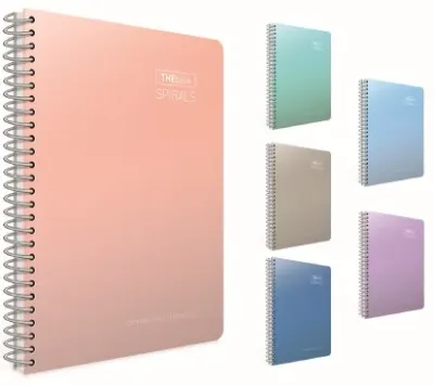 GIPTA DEFTER THEBOOK SPIRALS 17x24 SPİRALLİ SERT KAPAK 140 YP. KARELİ 5519