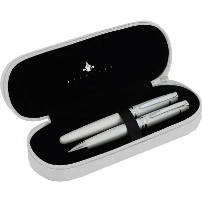 STEELPEN DOLMA KALEM+TÜKENMEZ KALEM SET PLANET SERİSİ BEYAZ 0031