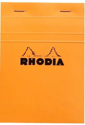RHODIA BLOKNOT BASIC DİKİŞLİ A6 80 GR 80 YP KARELİ TURUNCU RB13200