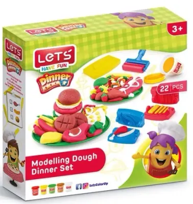 LETS OYUN HAMURU SET YEMEK ZİYAFETİ SETİ L8495
