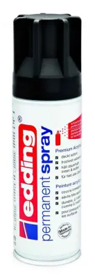 EDDING PERMANENT AKRİLİK SPREY BOYA E-5200 BLACK MAT 901