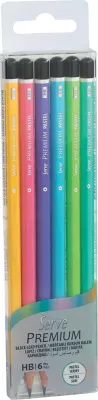 SERVE KURŞUN KALEM PREMIUM SET 6 LI PASTEL PET SV-KKB6PSKRP