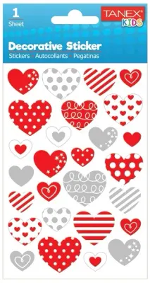 TANEX STICKER KALP SERİSİ 6 ADET TNX-25003