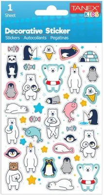 TANEX STICKER BUZ DEVRİ SERİSİ 6 ADET TNX-25006