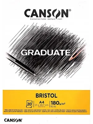 CANSON ÇİZİM BLOĞU GRADUATE BRISTOL A5 180 GR 20 SF 400110382