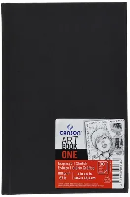 CANSON ÇİZİM BLOĞU ONE ARTBOOK SERT KAPAK SPİRALLİ 10.2x15.2 100 GR 80 SF 400039210
