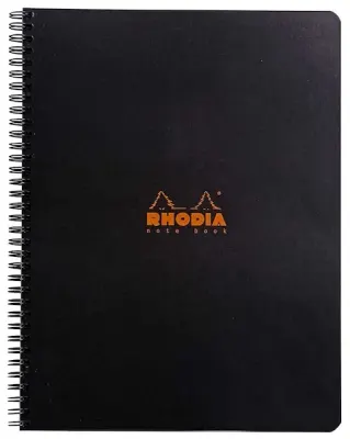 RHODIA DEFTER BASIC SPİRALLİ A4+ 80 GR 80 YP KARELİ SİYAH RD193009