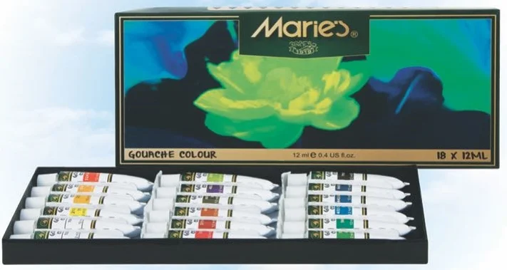 MARIES GUAJ BOYA SETİ 12 ML 18 Lİ 7318B