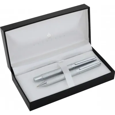 STEELPEN DOLMA KALEM+TÜKENMEZ KALEM SET ELITE SERİSİ PLUS KROM 5082