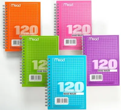 MEAD DEFTER SPİRALLİ KARTON KAPAK A6 120 YP KARELİ M-205750