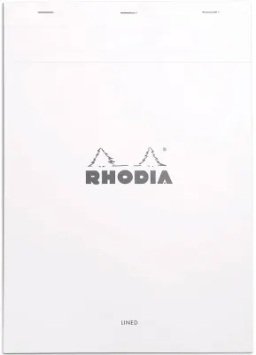 RHODIA BLOKNOT BASIC DİKİŞLİ A4 80 GR 80 YP ÇİZGİLİ BEYAZ RA18601
