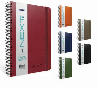 GIPTA DEFTER NEXT 17x24 SPİRALLİ 4 SEPERATÖRLÜ 150 YP. KARELİ 6467