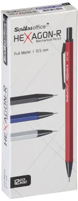 SCRIKSS OFFICE VERSATİL KALEM HEXAGON-R 0.5 LACİVERT 12 Lİ KUTU