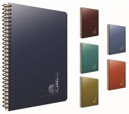 GIPTA DEFTER PLATINUM A4 SPİRALLİ PP KAPAK 80 YP.DÜZ 5687