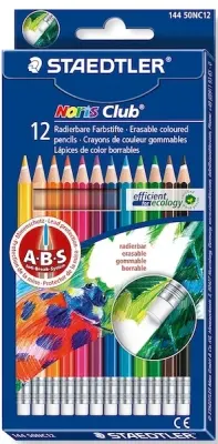 STAEDTLER KURU BOYA NORIS CLUP SİLİNEBİLİR 12 Lİ 144 50NC12