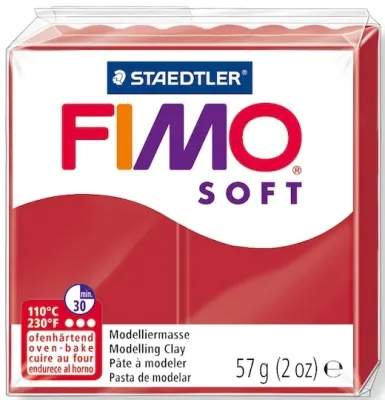 FIMO SOFT MODELLEME KİLİ 57 GR NOEL KIRMIZI 8020-2 P
