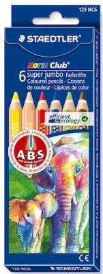 STAEDTLER KURU BOYA NORIS CLUP ÜÇGEN SÜPER JUMBO 6 LI 129 NC6