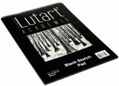LUTART ÇİZİM BLOĞU SİYAH SPİRALLİ A3 160 GR 12 YP CZB-LA-SFA3