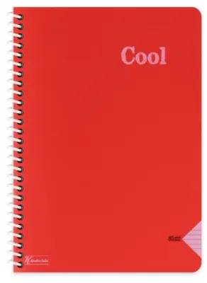 KESKİN DEFTER COOL A5 SPİRALLİ PP KAPAK 72 YP. ÇİZGİLİ 450721-99