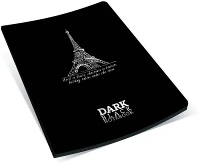GIPTA DEFTER DARK A6 İPLİK DİKİŞLİ KARTON KAPAK 36YP. DÜZ 2675