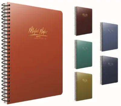 GIPTA DEFTER METAL NOTES A4 SPİRALLİ PP KAPAK 100 YP. ÇİZGİLİ 4471