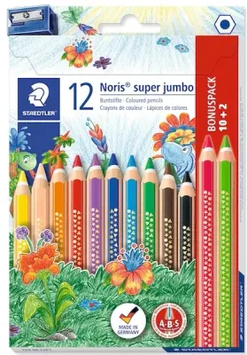 STAEDTLER KURU BOYA NORIS CLUP ÜÇGEN SÜPER JUMBO 12 Lİ 129 NC12P1