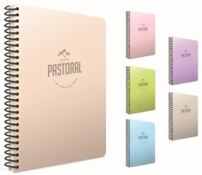 GIPTA DEFTER PASTORAL A4 SPİRALLİ PP KAPAK 200 YP. KARELİ 5555