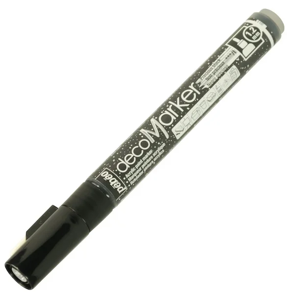 PEBEO AKRİLİK MARKÖR DECO 1.2 METALİK PREC BLACK 205755