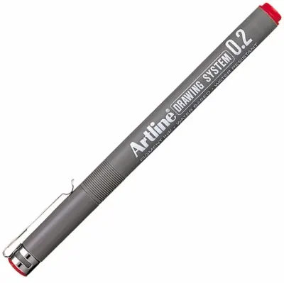 ARTLINE ÇİZİM KALEMİ DRAWING SYSTEM 232 0.2 KIRMIZI A-EK-232 RED
