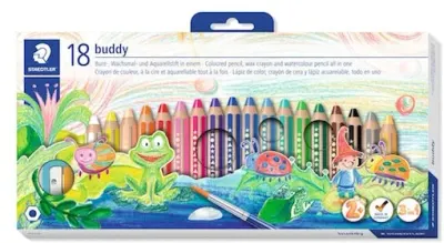 STAEDTLER AQUARELL BOYA JUNIOR 3 in1 18 Lİ 140 C18