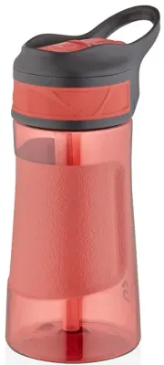 UZSPACE MATARA TRITAN PİPETLİ 9001 460 ML KIRMIZI