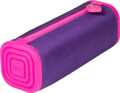 SERVE KALEM ÇANTASI PRISMO SL-PLY KARE MOR-F.PEMBE SV-PRISMOKMORFP