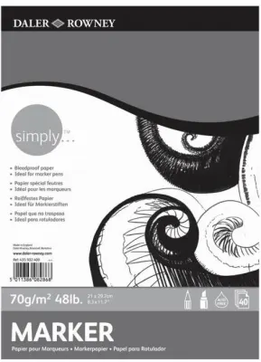 DALER ROWNEY MARKER BLOĞU SIMPLY A4 70 GR 40 SF 435932400