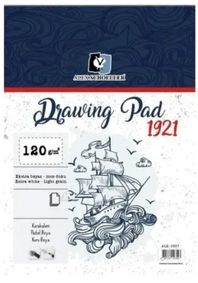 ALEX DRAWING PAD 120GR A5 SPİRALLİ 50 Lİ ALX-8966