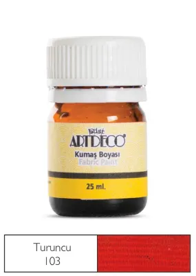 ARTDECO KUMAŞ BOYASI 25 ML TURUNCU Y-010A-103